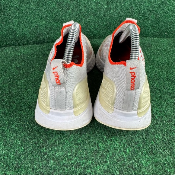 Nike React Women Sz 7 Phantom Run FK 2 Vast Grey/ Orange Athletic Running Shoes - Picture 4 of 8